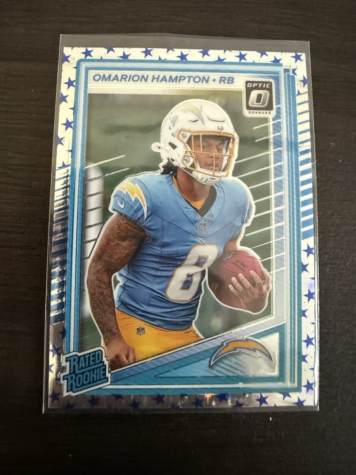 Panini 2025 Donruss Optic Omarion Hampton Los Angeles Chargers #212 Stars