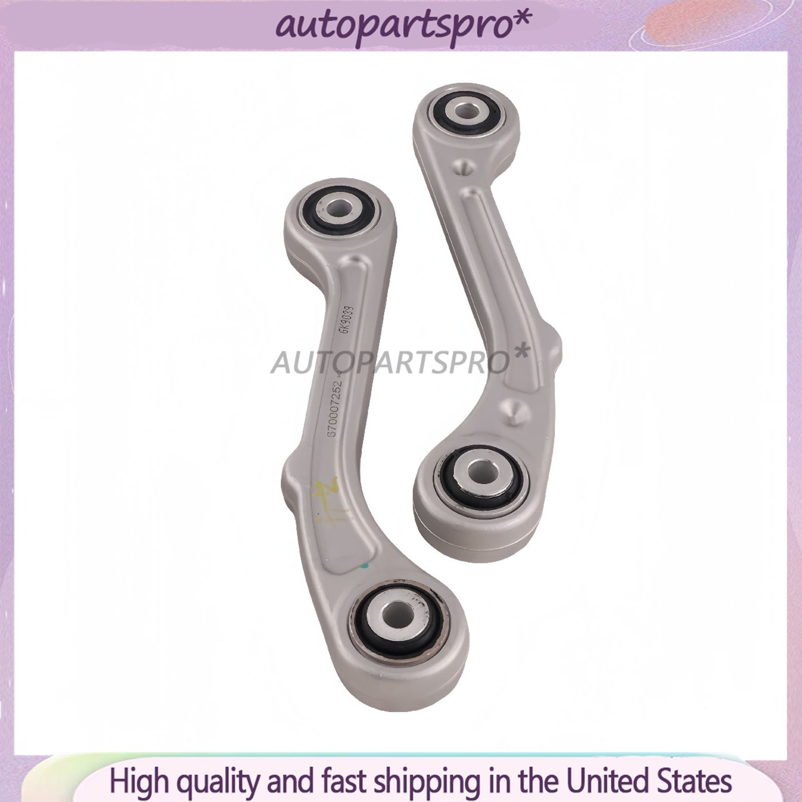 670007252 2X Rear Upper/Lower Control Arms for Maserati Ghibli Quattroporte 2014