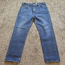 Vintage Levis 505 Jeans Mens 36x32 Blue Regular Fit Straight Leg Medium Wash 90s