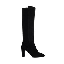 Image of DUNE LONDON SIRENAA KNEE HIGH BOOTS BLACK SIZE 3 EU 36 RRP £170.00