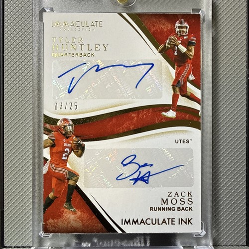 2020 Immaculate Tyler Huntley/Zack Moss Immaculate ink Dual Auto /25
