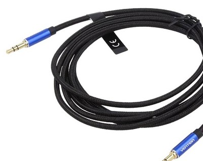 Cable; Jack 3.5mm 3pin plug,USB C plug; nickel plated; 1m; bl - BGKHF | EU Stock