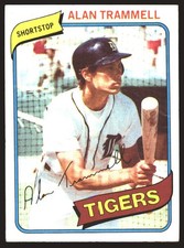 1980 Topps #232 Alan Trammell VG **Creases**