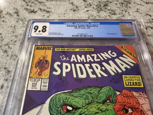 Amazing Spider-Man # 313 CGC 9.8 Marvel Comic Book 1989 McFarlane Lizard JH29 - Picture 2 of 6