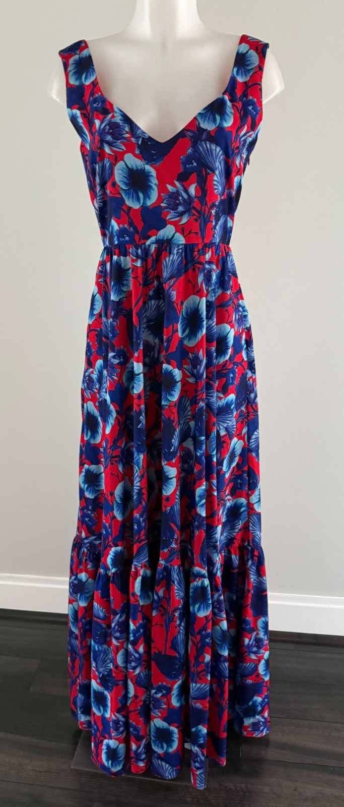 Borgo De Nor Floral Print Maxi Dress SZ 10 NWOT