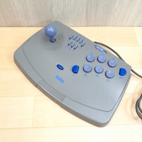 Sega Saturn Console with 2 Virtua Stick controllers & 3 games Japanese Gray