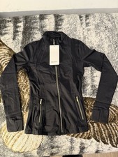 lululemon Define Jacket  Pants Set Black Size 6/4 Zippered Pocket Thumb Holes