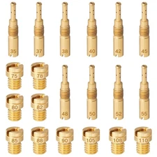 Jetsetmoto Keihin Small Round Main Jets For Ape (20-Pack) With Storage Case