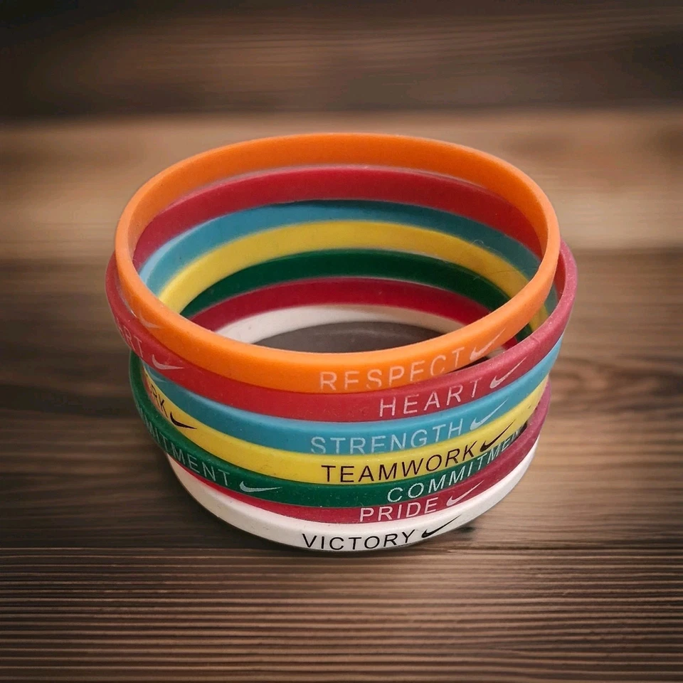 Pack de 7 pulseras de pulsera de silicona Nike motivación diaria  Foto 2 de 2