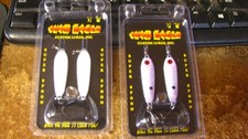 War Eagle jigging spoons, 1/2 oz, nip, 4 ct,  2 colors,  free shipping