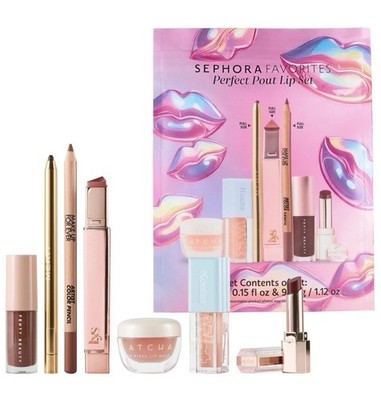 7-Pieces! SEPHORA  Perfect Pout Lip Set . Good Set For Travel . Retail $123  ️