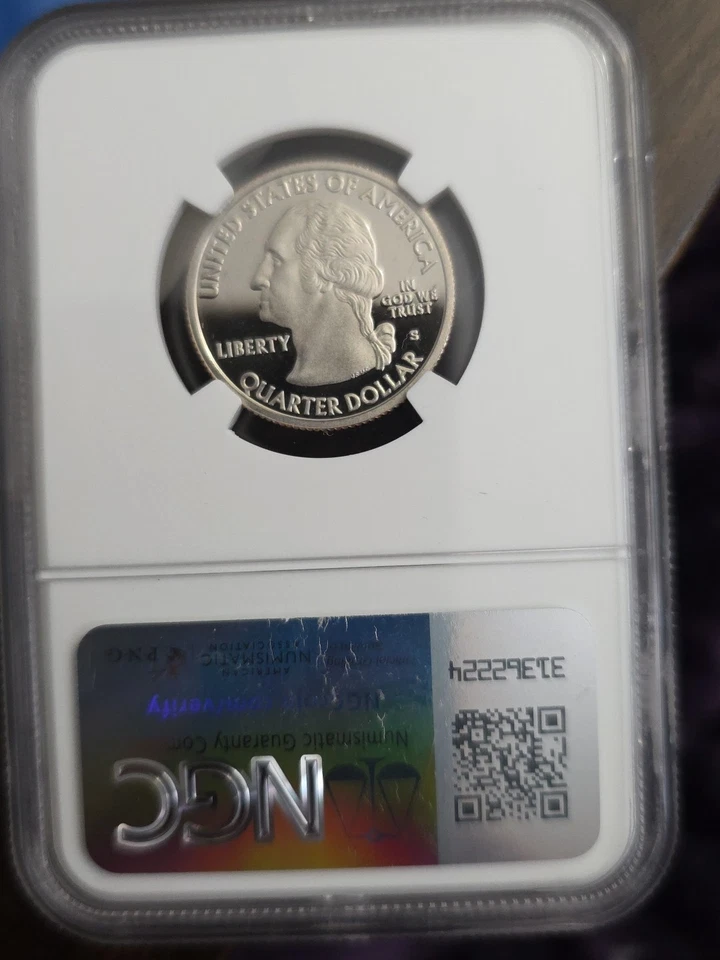 2009 S Clad 25c Quarter U.S. Territories American Samoa NGC PF 70 Ultra Cameo - Image 3 of 3