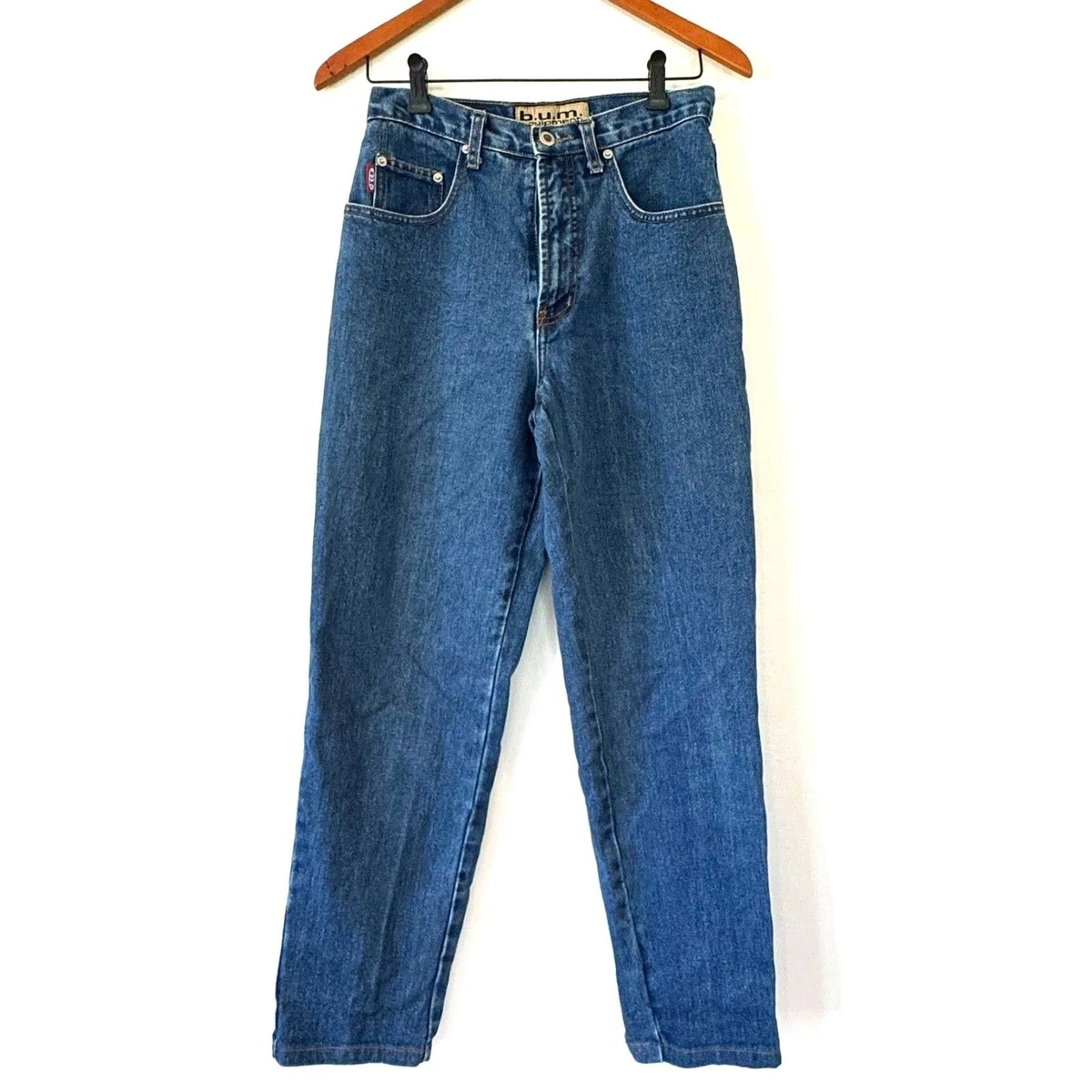 Salopette Pantaloncino Donna B.U.M. Equipment - Denim Blu Vintage Anni 90 Y2K - Taglia 24W