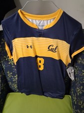 Under Armour California Golden Bears Soccer Jersey Women's Blue Yellow Size M