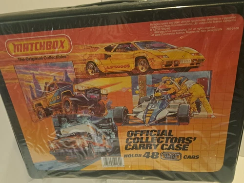 Vintage 1983 Matchbox Holds 48 Cars Official Collectors Carry Case 4 Trays Empty