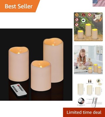 Battery-Operated Flameless Candle Set - Eco-Friendly & Safe for All Occasions