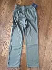 NWT Under Armour 1373511 Boys Large Loose UA Fleece Pants Green YL