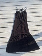 Women's/A New Day/Open Back/Maxi/Spaghetti Strap/Black/Dress/V Neck/Small
