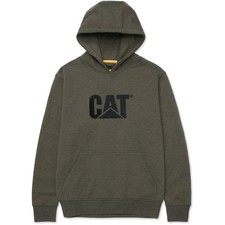 Image of Caterpillar Trademark Hooded Sweatshirt Army Moss Heather
