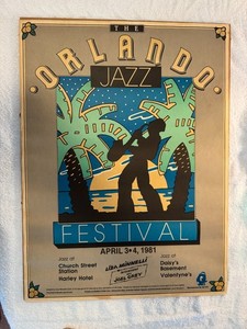 ORLANDO JAZZ POSTER Circa 1981