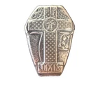 1.5 oz Monarch Silver Grim Reaper Tombstone Bar .999 Fine Silver