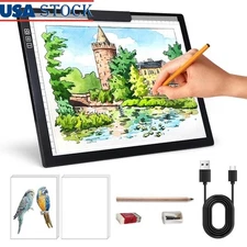 Rechargeable LED Light Pad Drawing Board USB Type-C Tracing Art Supplies