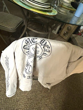 Chrome Hearts White Graphic Print Logo T-Shirt Regular Size M/L