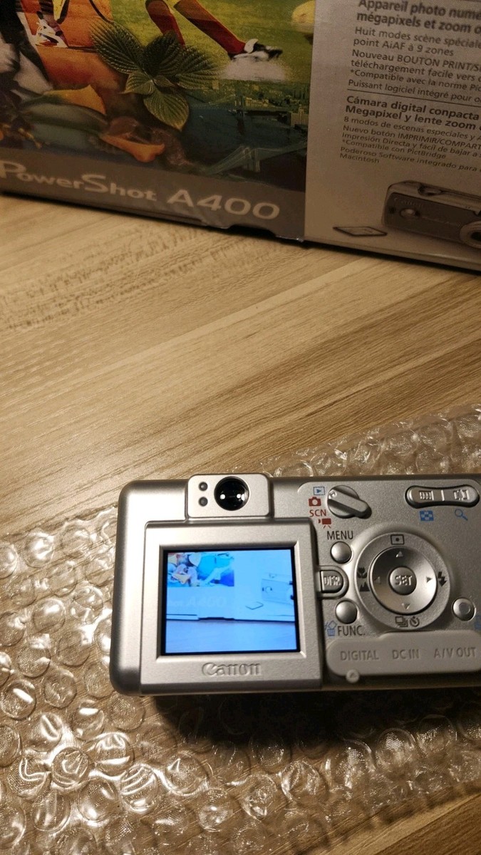 【美品】Canon キャノン PowerShot A400 ケース付き Canon PowerShot A400 DigiCam Compact Digital Camera CCD