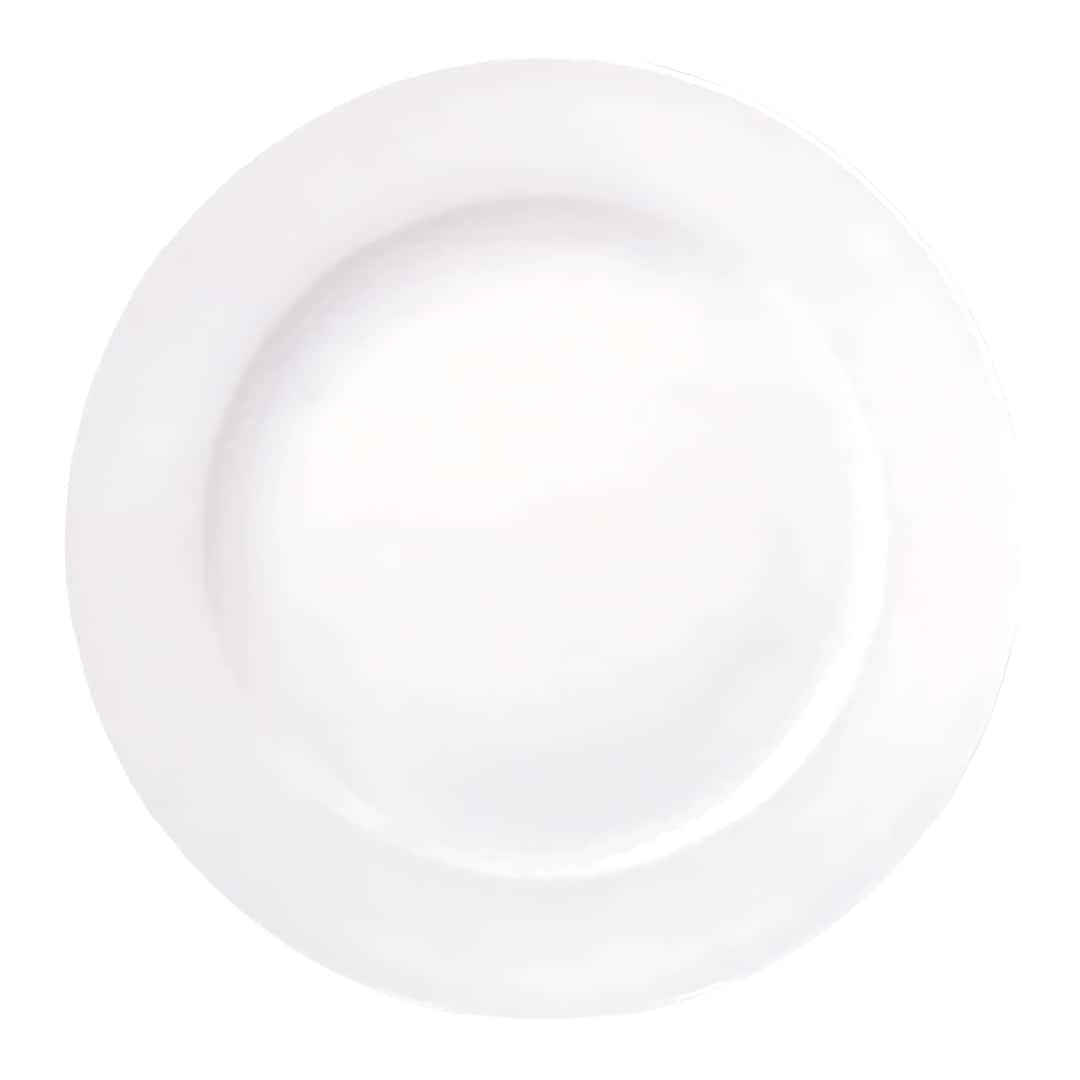 Set Of 6 Fruit Plates Delta White Porcelain Ø 22 Cm Gural | Restaurant Service