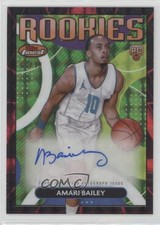 2023-24 Finest Rookie Red & Black Geometric Refractor 3/10 Amari Bailey Auto 2s2