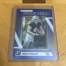 2023 Panini Donruss Optic Rookie Phenoms Aidan O'Connell #RP-AO Blue Hyper Prize