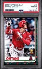 2019 TOPPS HOLIDAY #16 SHOHEI OHTANI PSA 8
