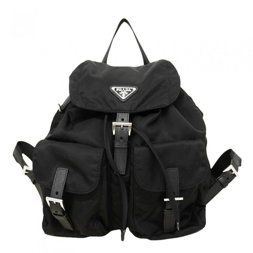 Prada Tessuto Nylon Backpack/Daypack, Black, Women's GZl1iiix