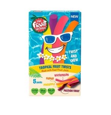 The Fruit Factory Tropical Fruit Twists 5X18g Free & Fast Delivery