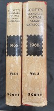 Scott's Standard Postage Stamp Catalogue; Vol 1 & 2; 1968; HC 124th Edition