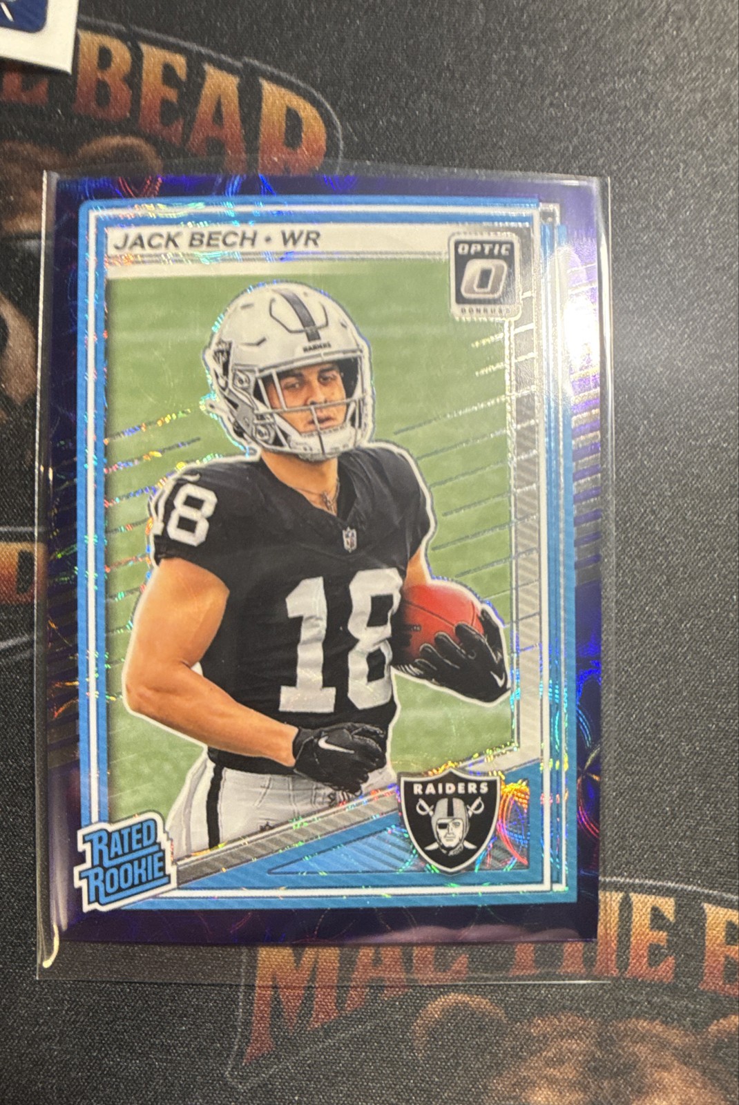 2025 Panini Donruss Optic - Rated Rookie Jack Bech #211 Blue Scope Prizm (RC)