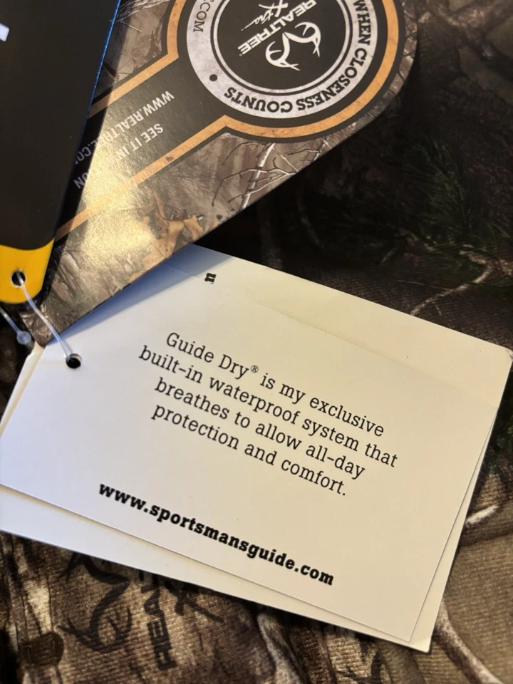 NWT Guide Gear Men’s Size L Waterproof Hooded Thinsulate Realtree Xtra Coveralls - Image 4 of 4