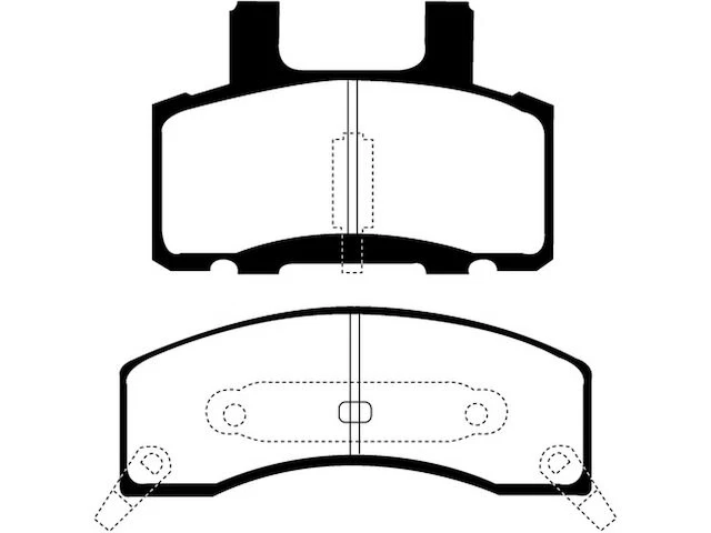 For 1988-1991 GMC V3500 Brake Pad Set Front EBC 52683KQHR 1989 1990 - Image 3 of 4