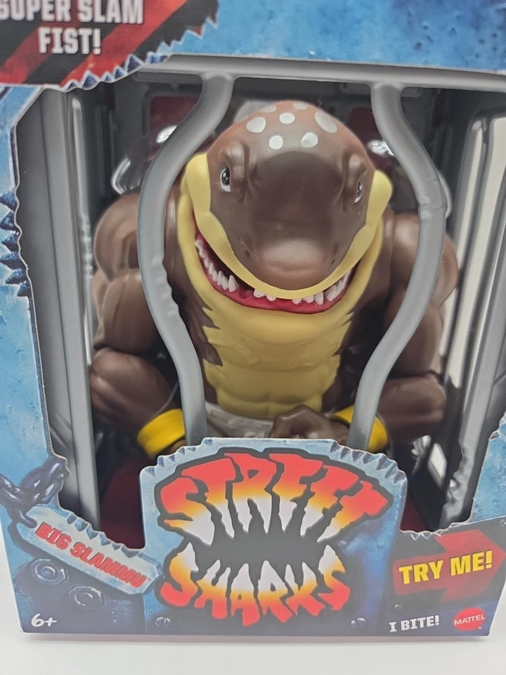 Экшн-фигурка Mattel Street Sharks 30th Anniversary Big Slammu - новая в коробке - Изображение 2 из 4