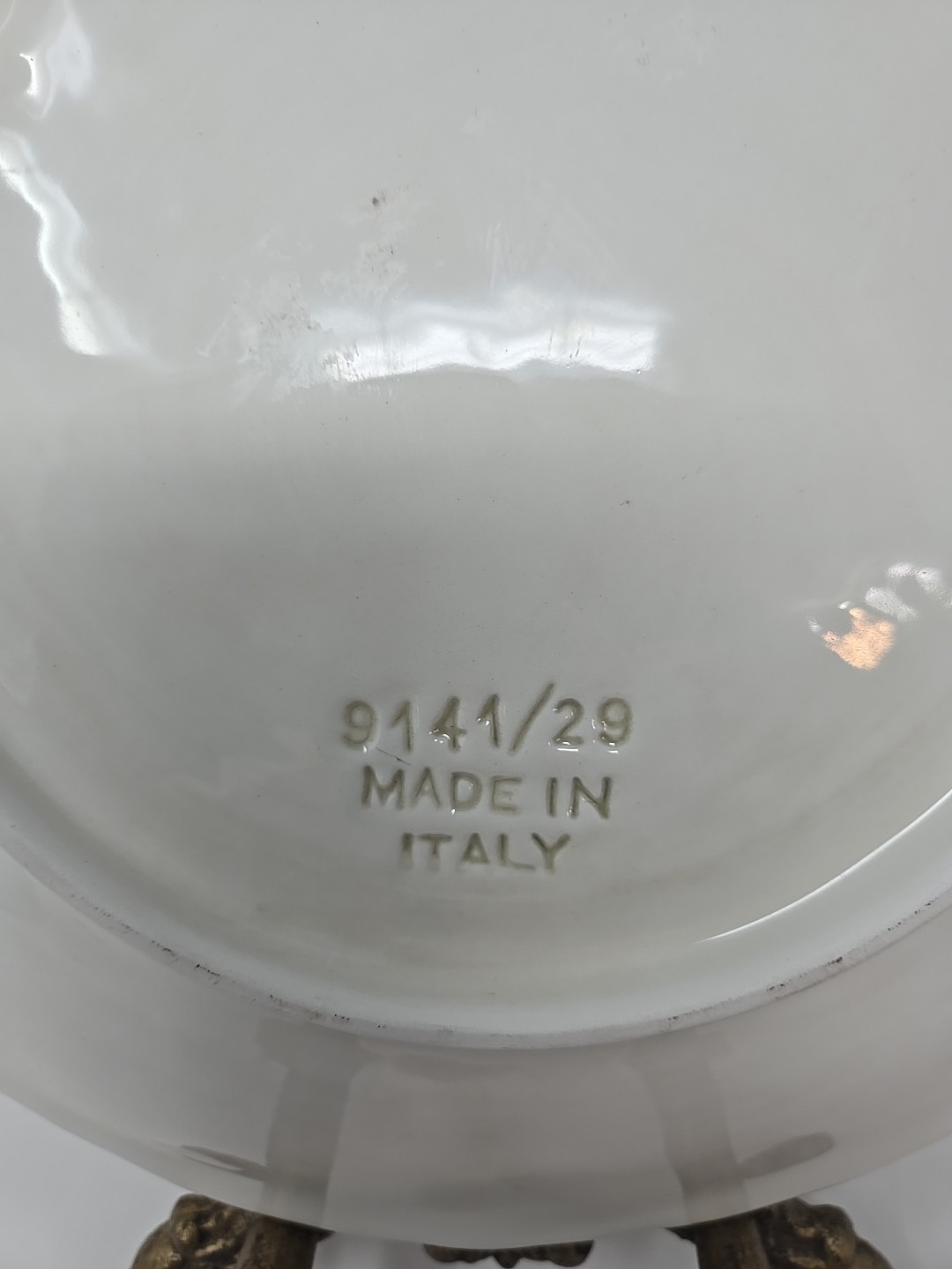 Vietri Italy majolica  plate Leaf fig 11.25" Plate Serving /Dinner