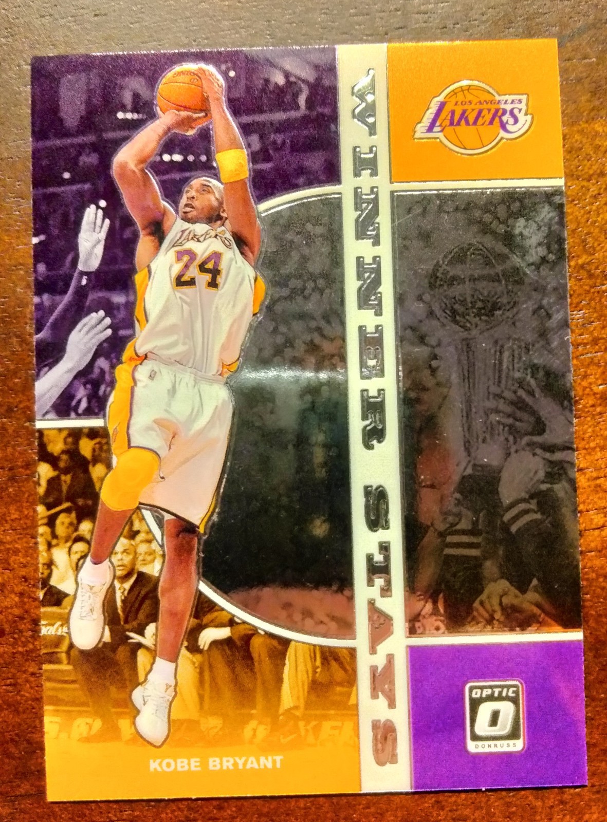 2019-20 PANINI DONRUSS OPTIC WINNER STAYS KOBE BRYANT #12 LAKERS