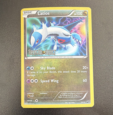 Pokemon TCG Latios 10/20 Dragon Vault Holo Rare Holo Basic Eng 2012 HP100