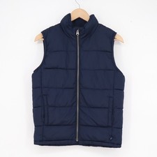 Gap Kids ColdControl Puffer Vest Navy Blue Full Zip Water Resistant Boys Large