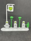Vintage Lesney Matchbox A-1 BP Petrol Pump Set Accessory Pack Restored.