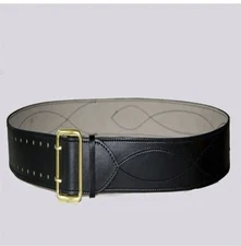 Russian Army Military Officer's Belt made of Genuine Leather VKPO Black 135cm