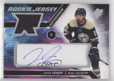 2020-21 SPx Rookie Auto Jersey Tier 1 51/375 Liam Foudy #LF Auto 7l6