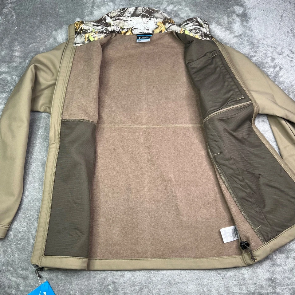 Columbia Jacket Men’s Small Tan PHG Ascender II Softshell Full Zip Camo Hunting - Image 2 of 4