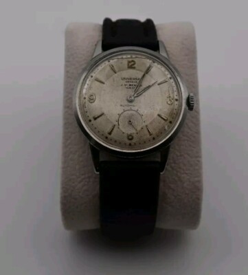Vintage Universal Geneve Armbanduhr Automatik J. W Benson London Stahl Uhr
