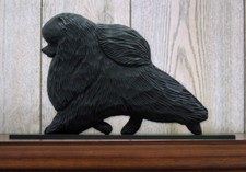 Pomeranian Sign Plaque Wall Decor Black