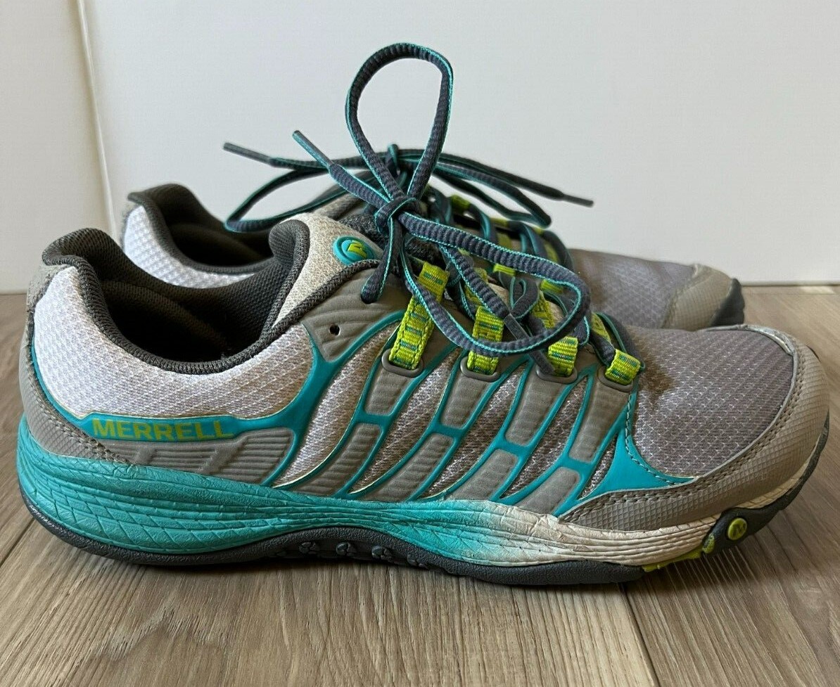 Scarpe stringate Merrell da donna Sleet Lime all out flash trail running 7 comfort